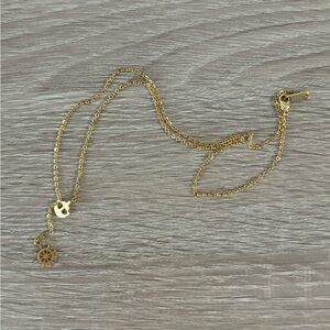 Anthropologie Gold Anchor Necklace